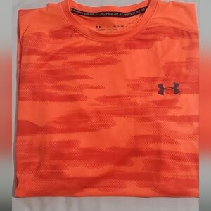 Under Armour Men's Bright Orange Tee. Sz XL